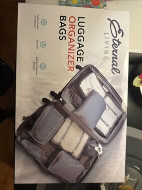 Eternal Living Packing Cube Set - Gray and Cream